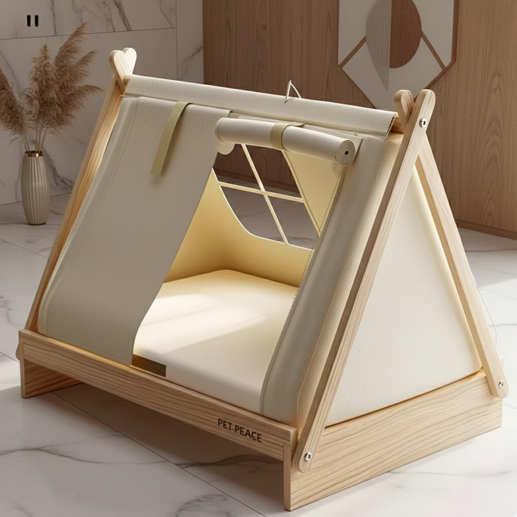 Modern Wooden Tent Bed
