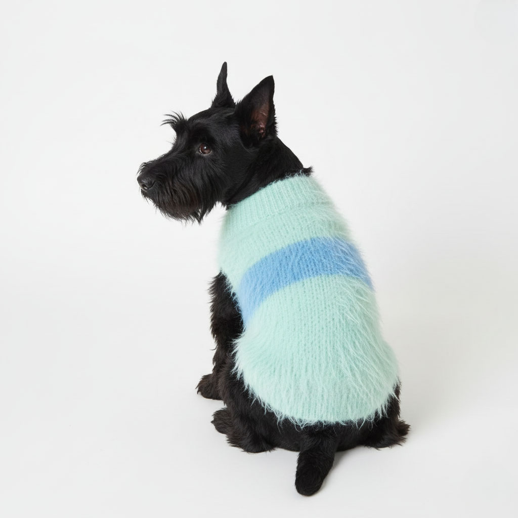 Fluffy Color Knit Sweater - Image 3