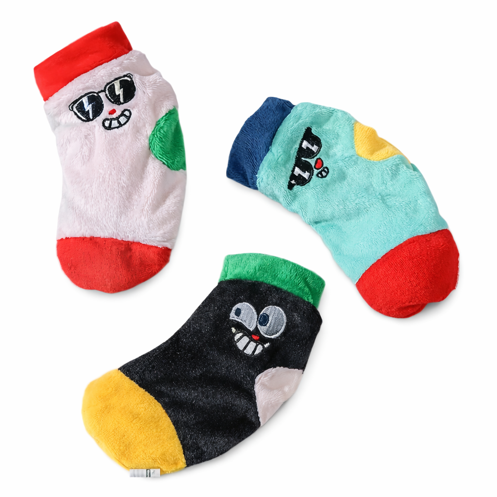 Squeaky Sock Plush Toy