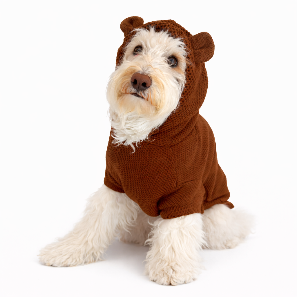 Bear Hood Knit Sweater - Image 2