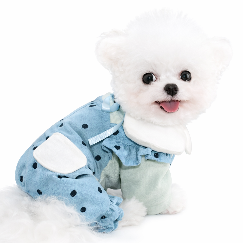 Polka Dot Ribbon Romper - Image 2