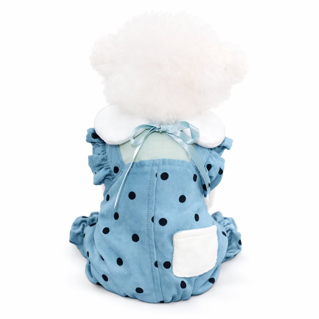 Polka Dot Ribbon Romper - Image 3