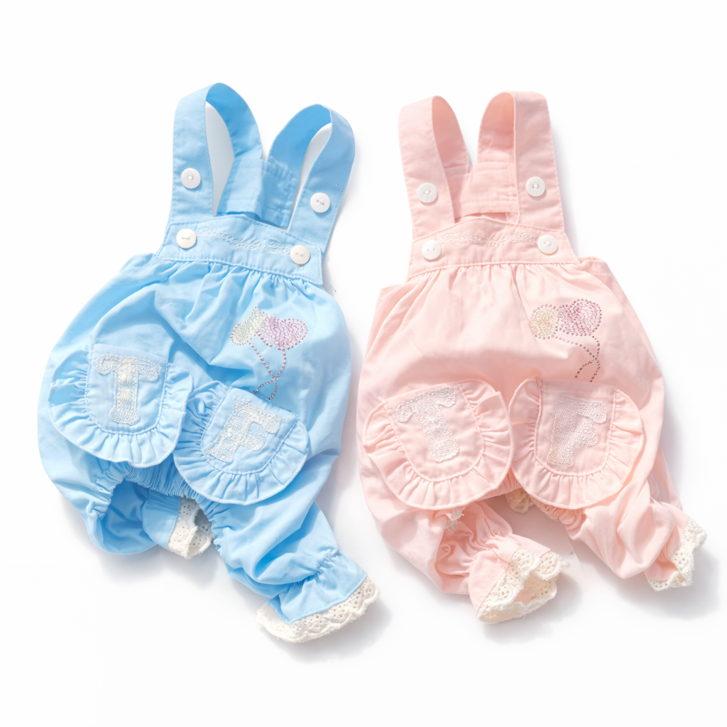 Sweet Overalls Romper