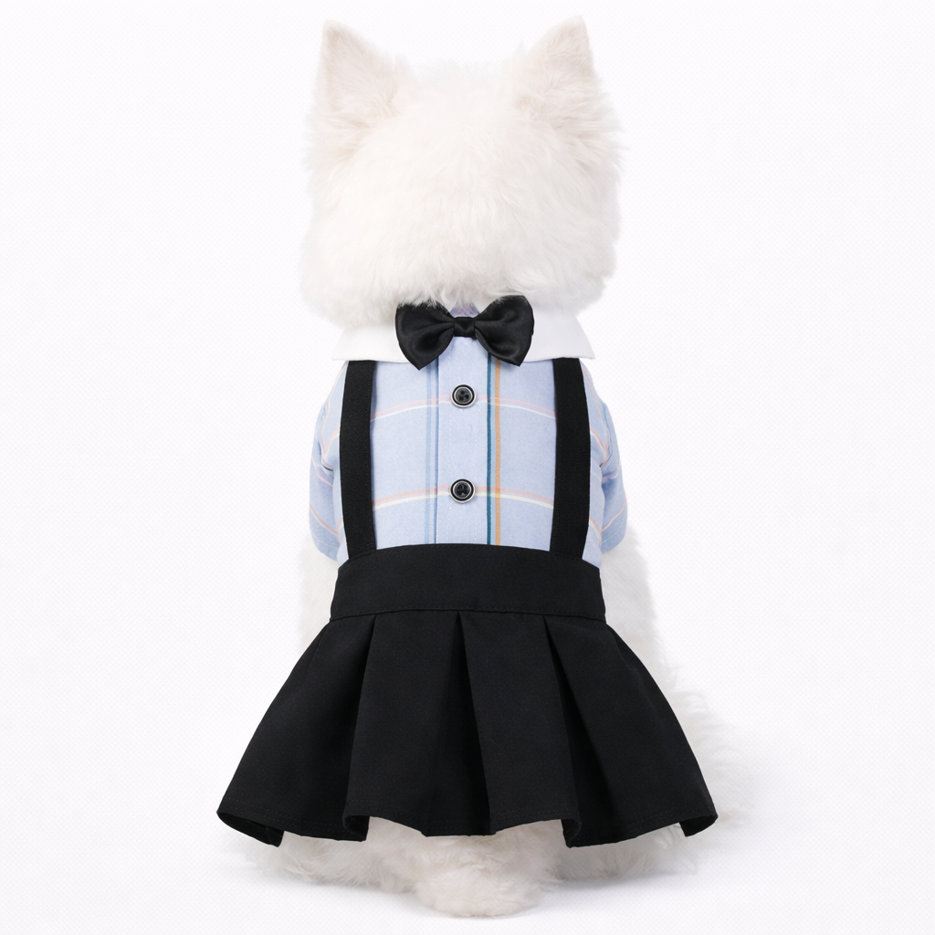 Classic Bowtie Suspender Dress - Image 6