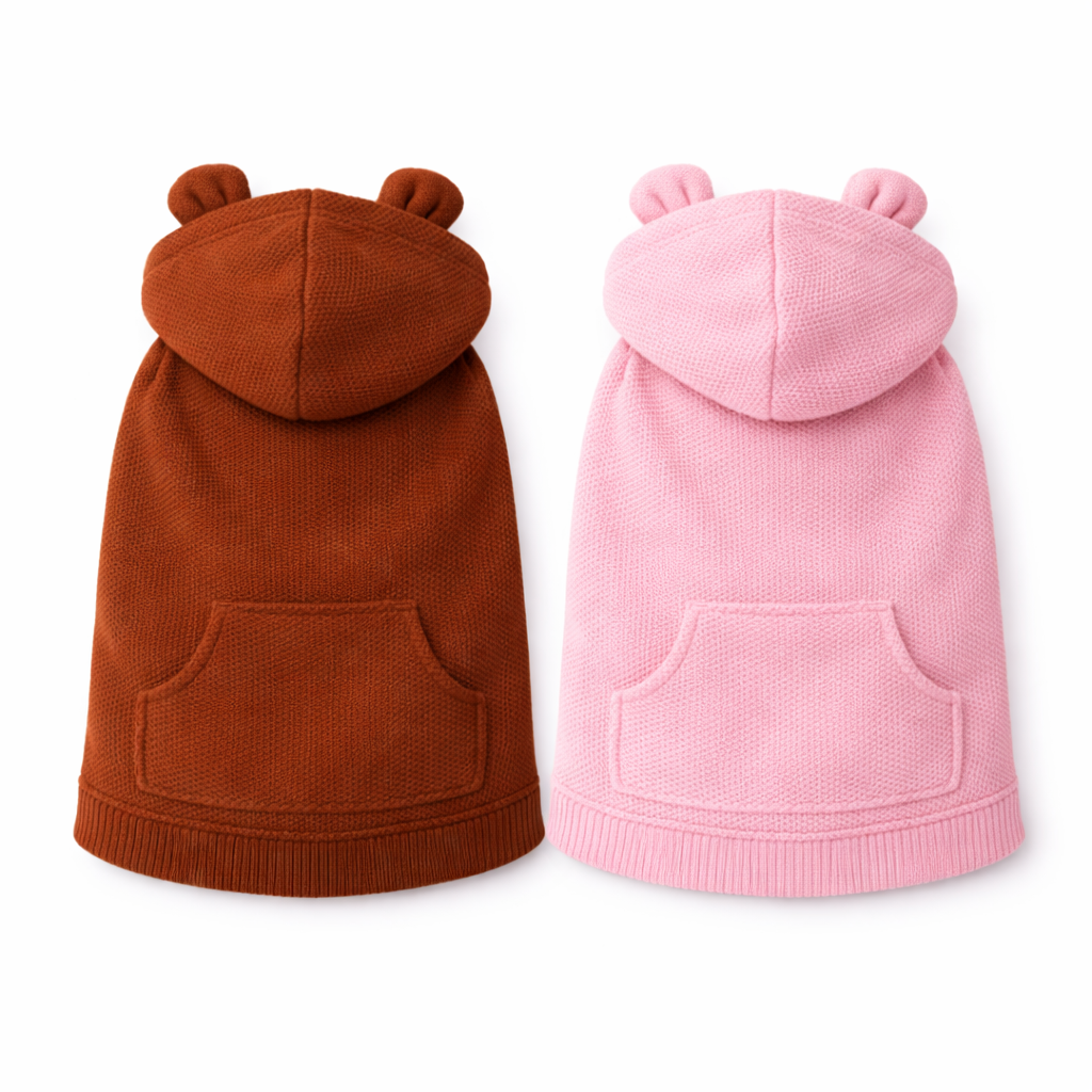 Bear Hood Knit Sweater