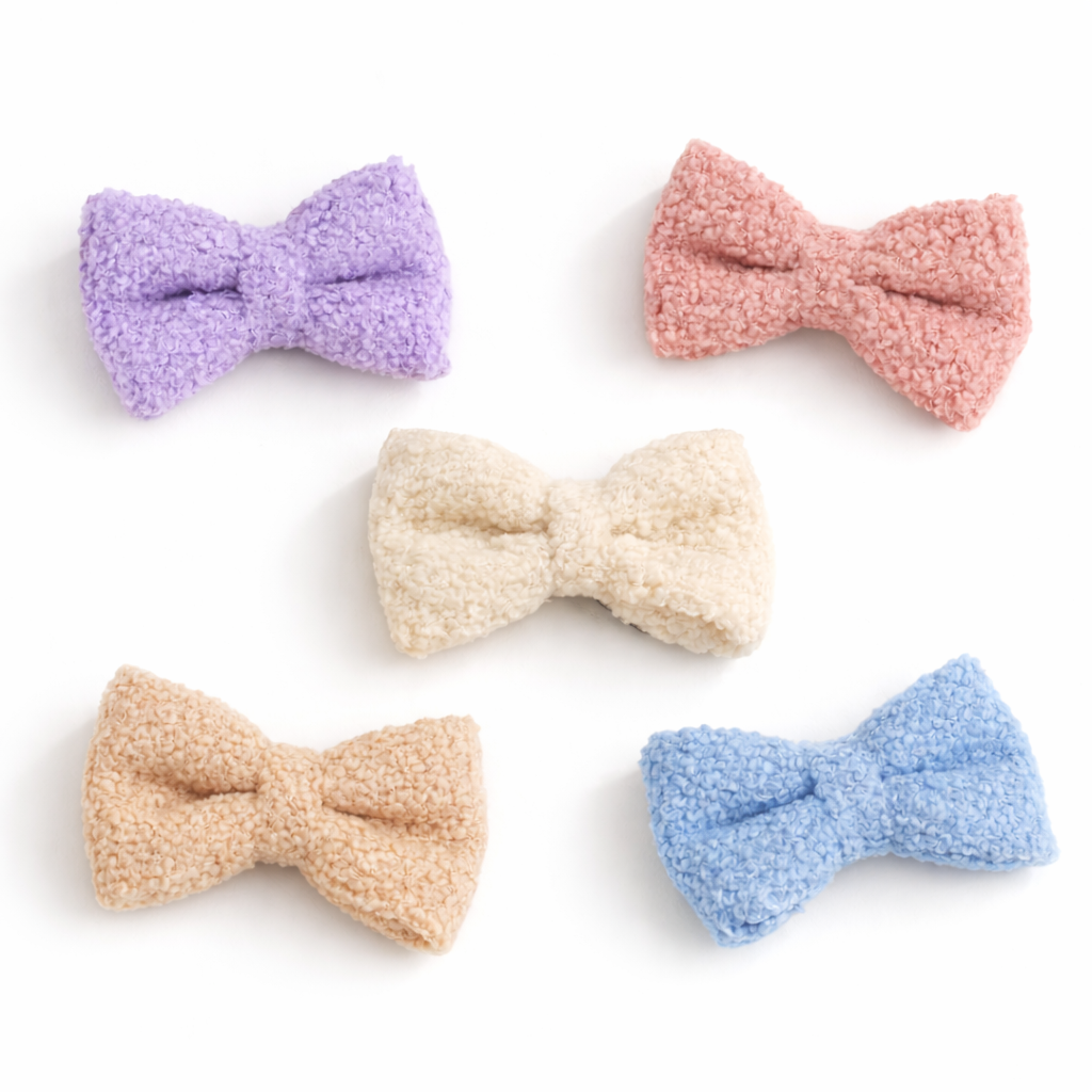 Wool Bouclé Bow Tie