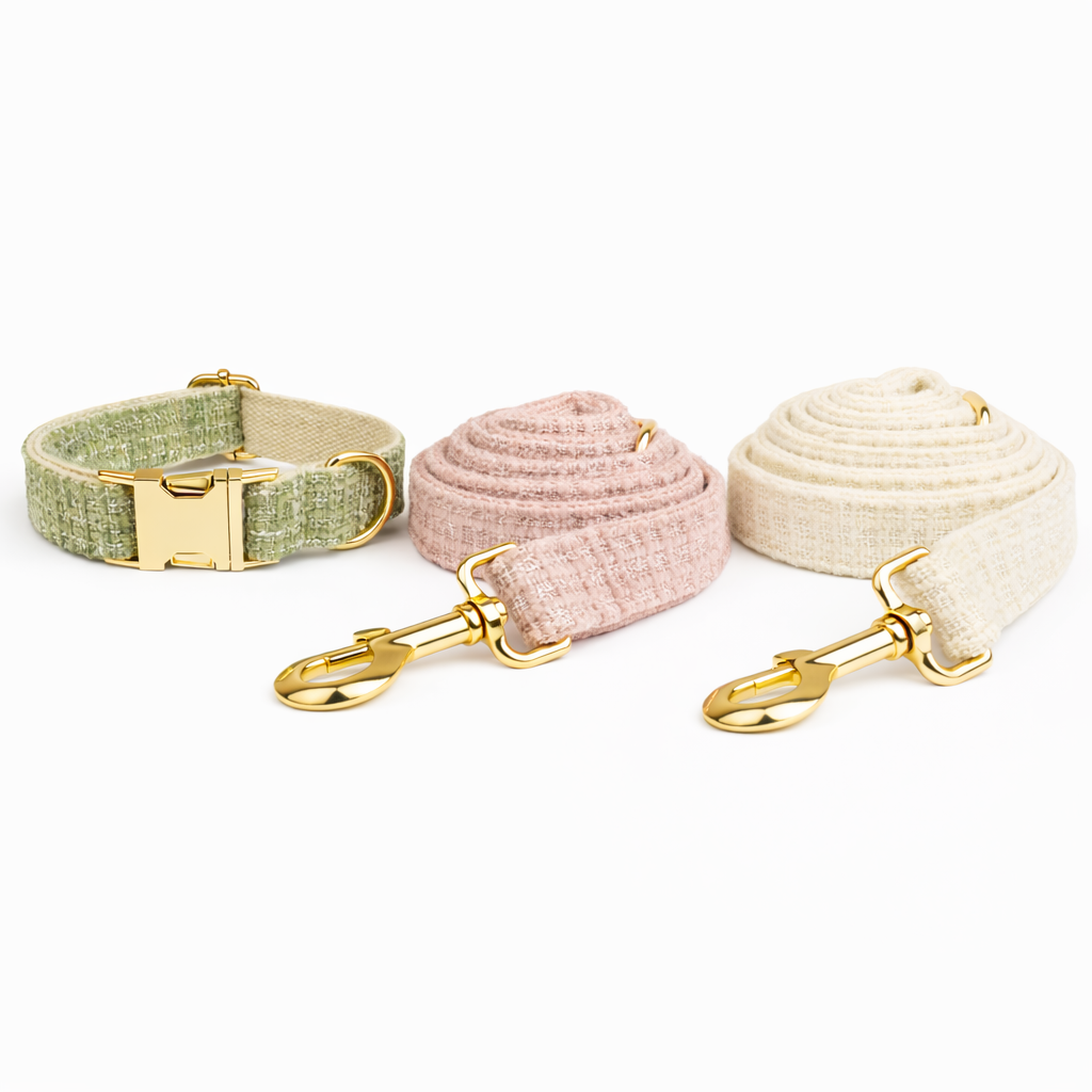 Tweed Texture Collar & Leash