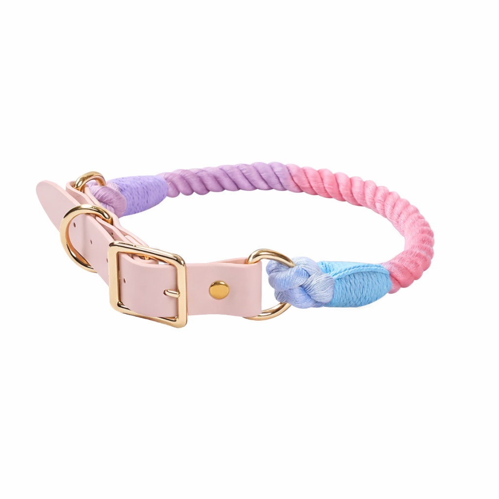 Pastel Twist Rope Collar