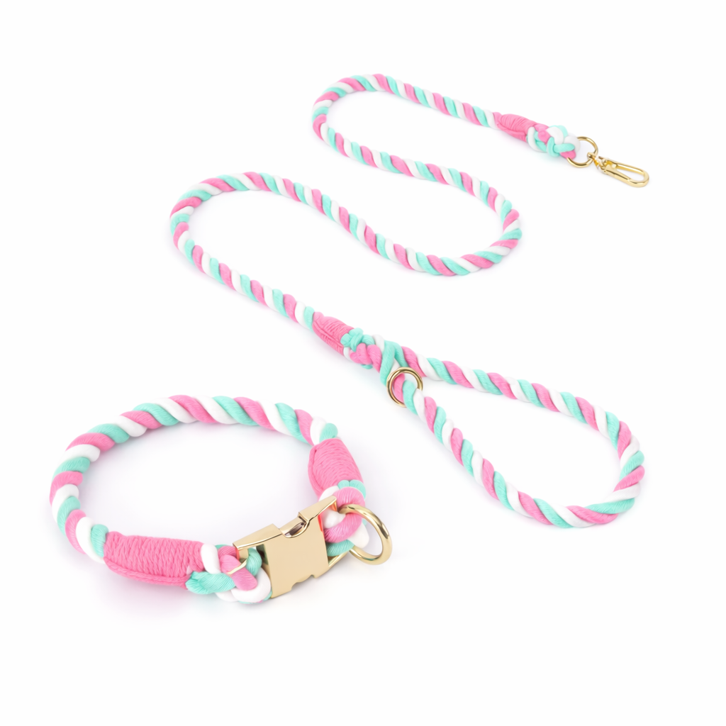 Pastel Rope Collar & Leash Set - 画像 (4)