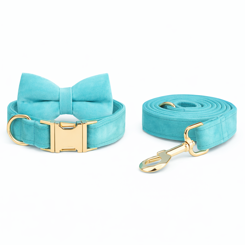 Velvet Bow Collar & Leash Set - Image 9