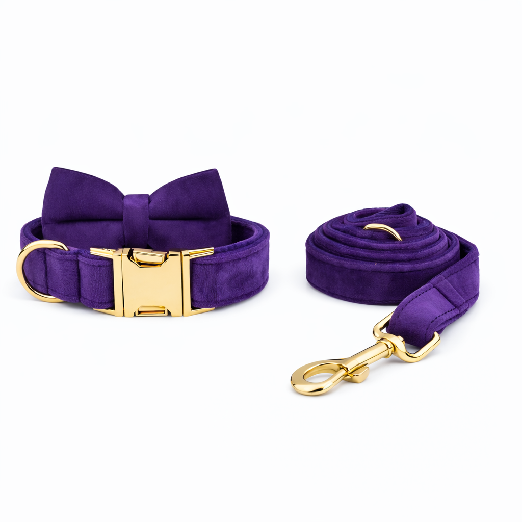 Velvet Bow Collar & Leash Set - Image 5