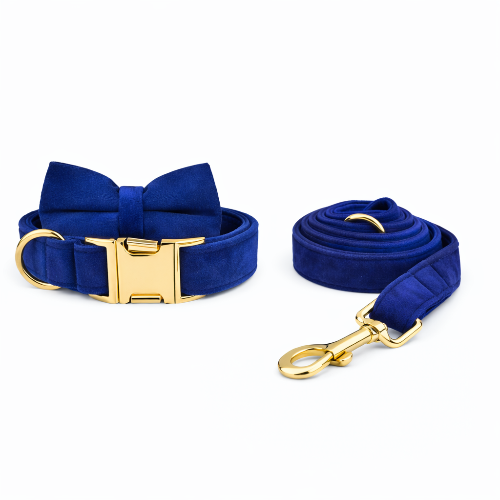 Velvet Bow Collar & Leash Set - Image 3
