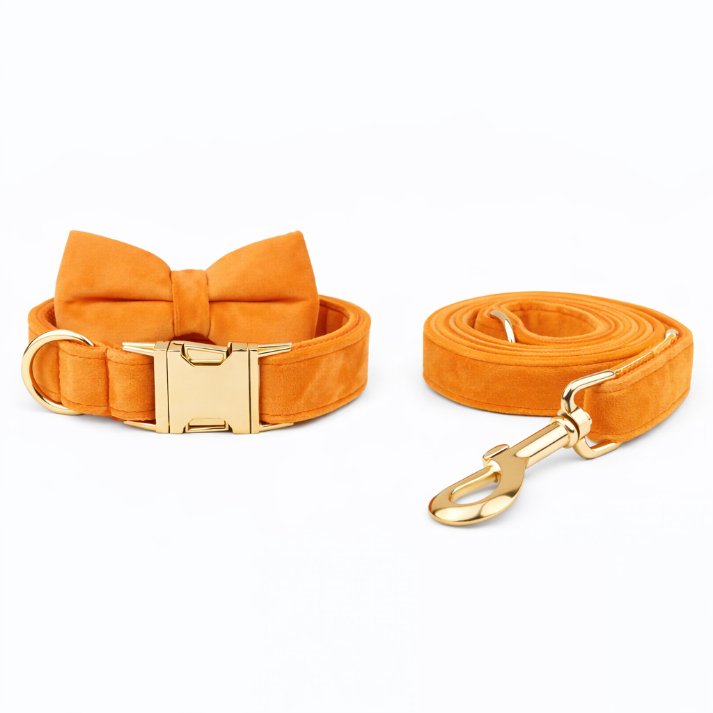 Velvet Bow Collar & Leash Set - Image 7