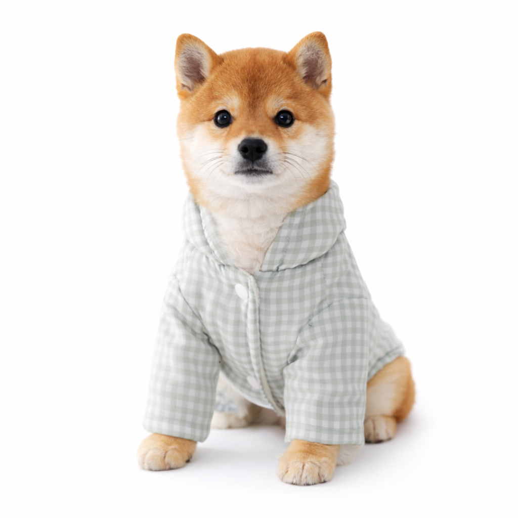 Gingham Fur Hoodie - Image 3