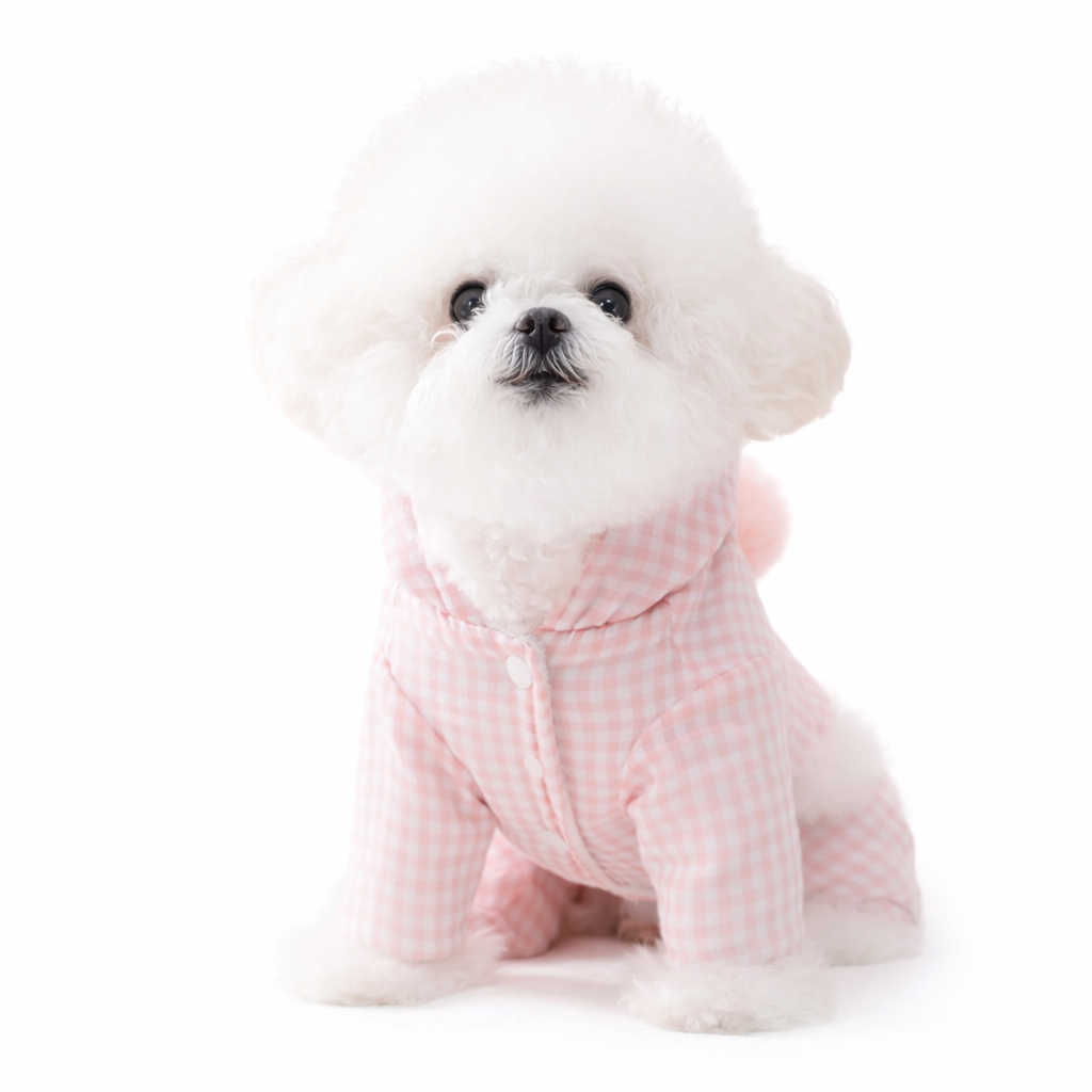 Gingham Fur Hoodie - Image 9