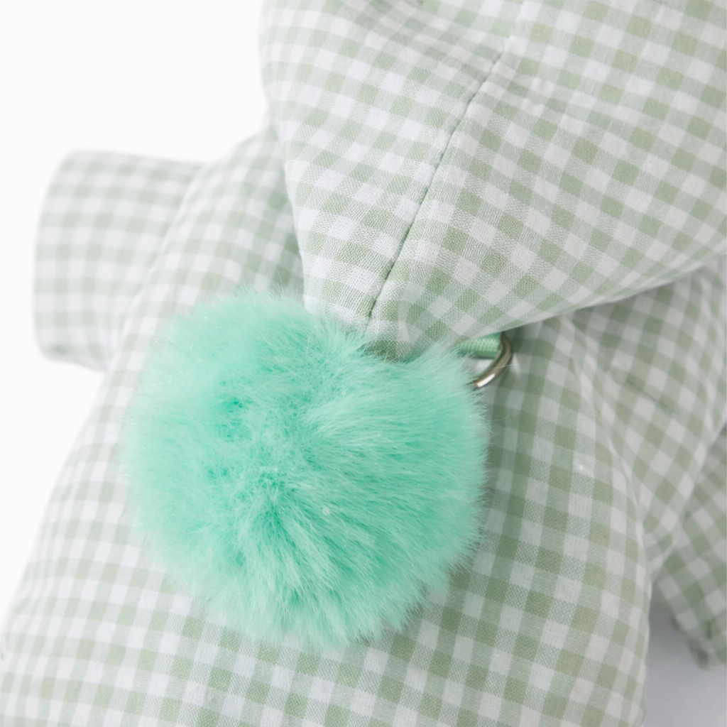 Gingham Fur Hoodie - Image 7