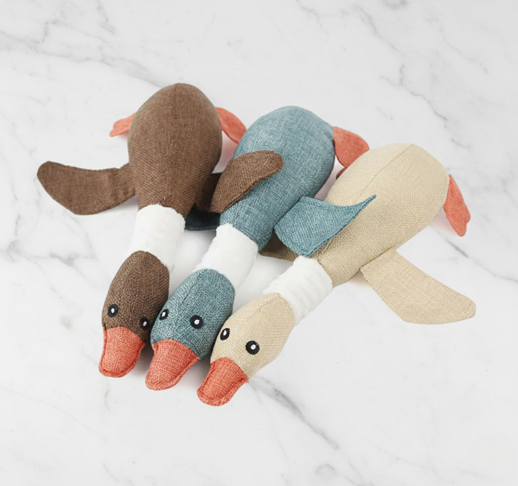 Goose Plush Chew Toy